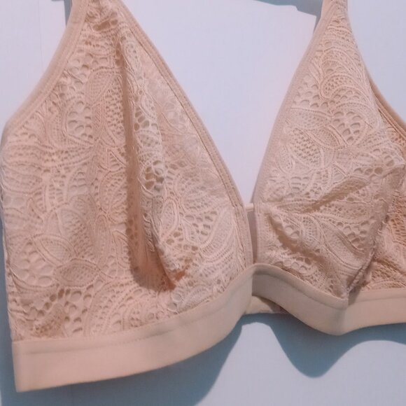 2x ALL YOU LIVELY Women's Bra Bralette Lace Peach | 272/ADR35 | Size 3 - Picture 2 of 9